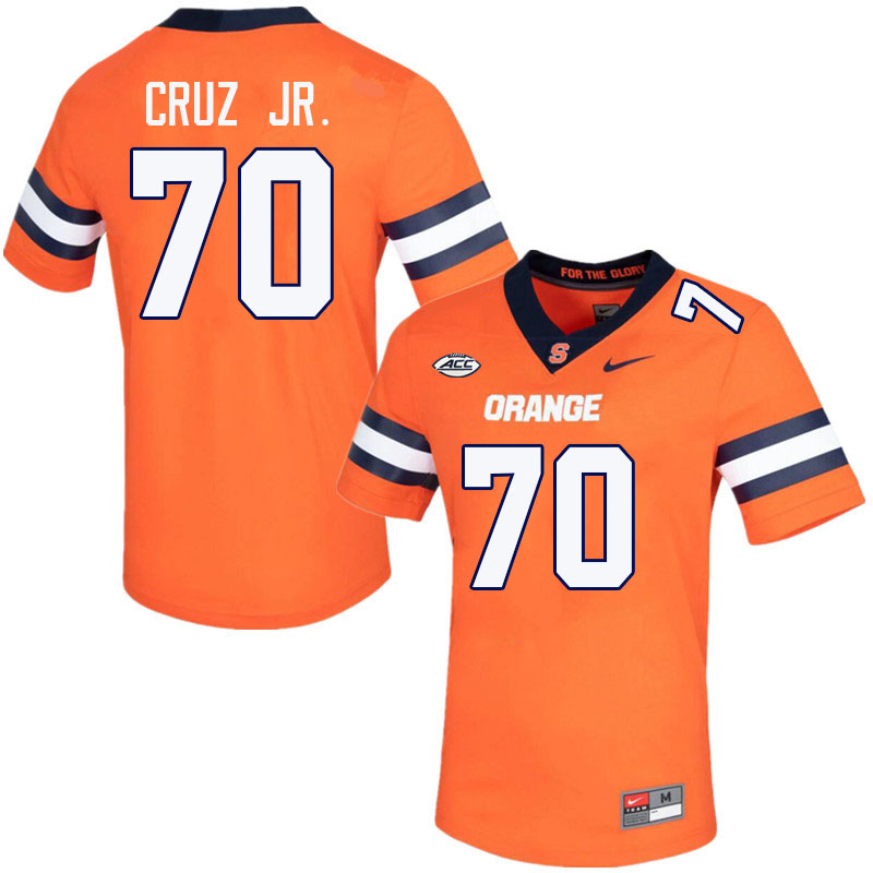 Men-Youth #70 Enrique Cruz Jr. Syracuse Orange 2023 College Football Jerseys Stitched-Orange